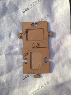 Portarretrato de rompecabezas 11+4 en MDF