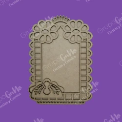 Portarretrato día de Muertos - Halloween 20 x 14 cm en MDF